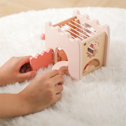 Wooden Montessorri Toys Five-in-one Multifunctional Baby Toys Exercise Children's hand-eye Coordination Logic Imagination Space