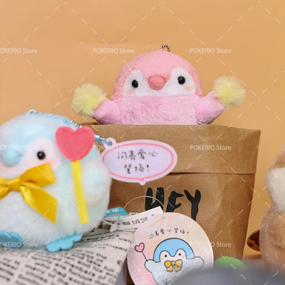 22 Styles Cute Penguin Plush Key Ring Tourist Hat Penguin Keychain For Girls Gifts Creative School Bag Keychain