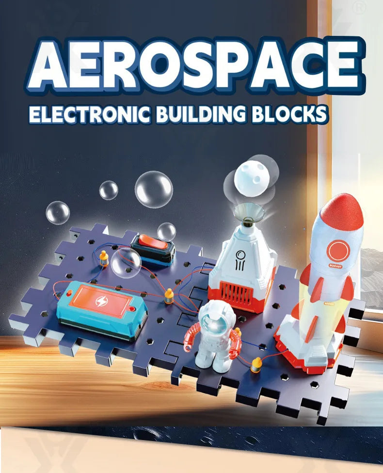 Science Toy DIY Electronic Blocks Kits Children Circuits Educational Toys Exploration Equipment Set Physical Toys for Kids