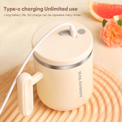 400ml Electric Automatic Self Stirring Cup Self Mixing Coffee Mug Glass Waterproof Protein Powder Stirrers for Home Office