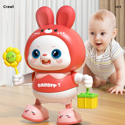 Children Cute Rabbit Electronic Toy Pet With Music Light Animal Game Frog Walking Dance Moving Kid Toys 3 Year Gifts