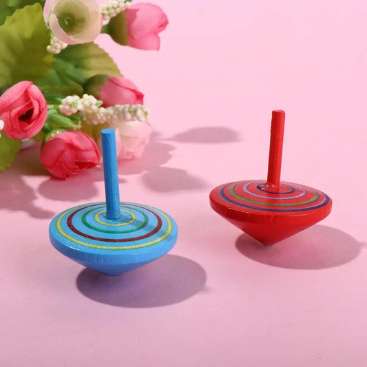 Game Spinning Top DIY Gyroscope Toys Desktop Spinning Top Wooden Rotate Gyro Wooden Gyro Toys Woode Spinning Top Toy
