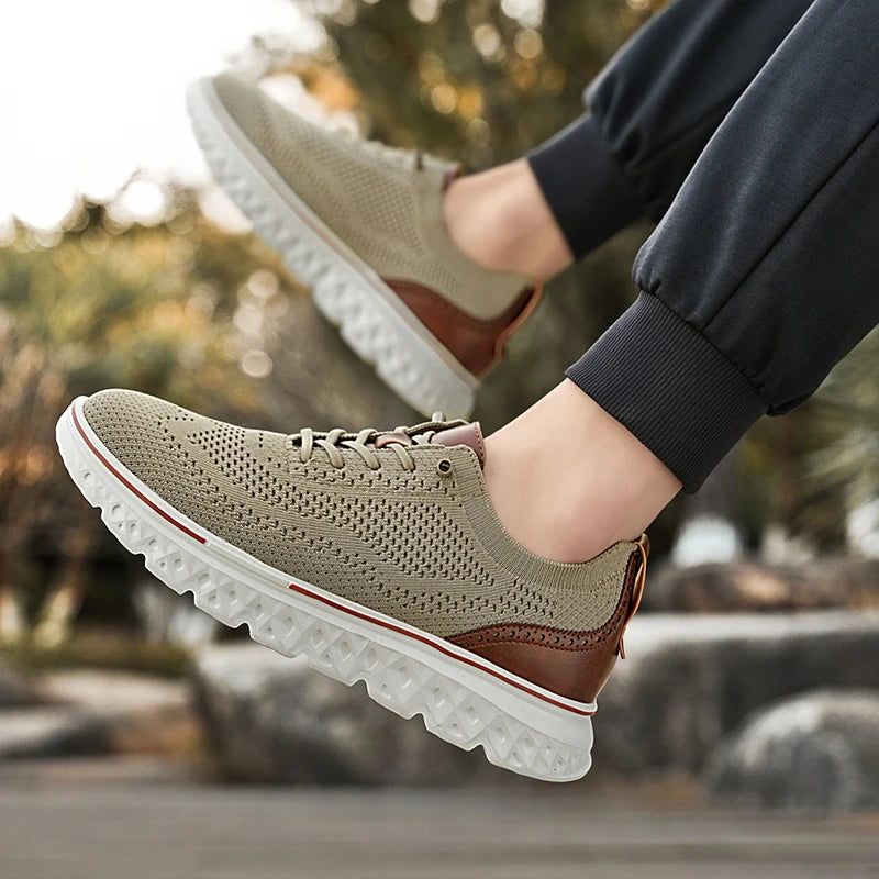 Men Sneakers New Men Mesh Casual Shoes Fashion Lightweight Breathable Soft Soled Shoes Summer Outdoor Sports Fitness Large Size