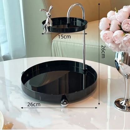 Makeup Organizer Tray Cosmetic Jewelry Lipstick Skincare Storage Shelf Perfume Watches Glasses Keys Rack Home Bathroom Holder