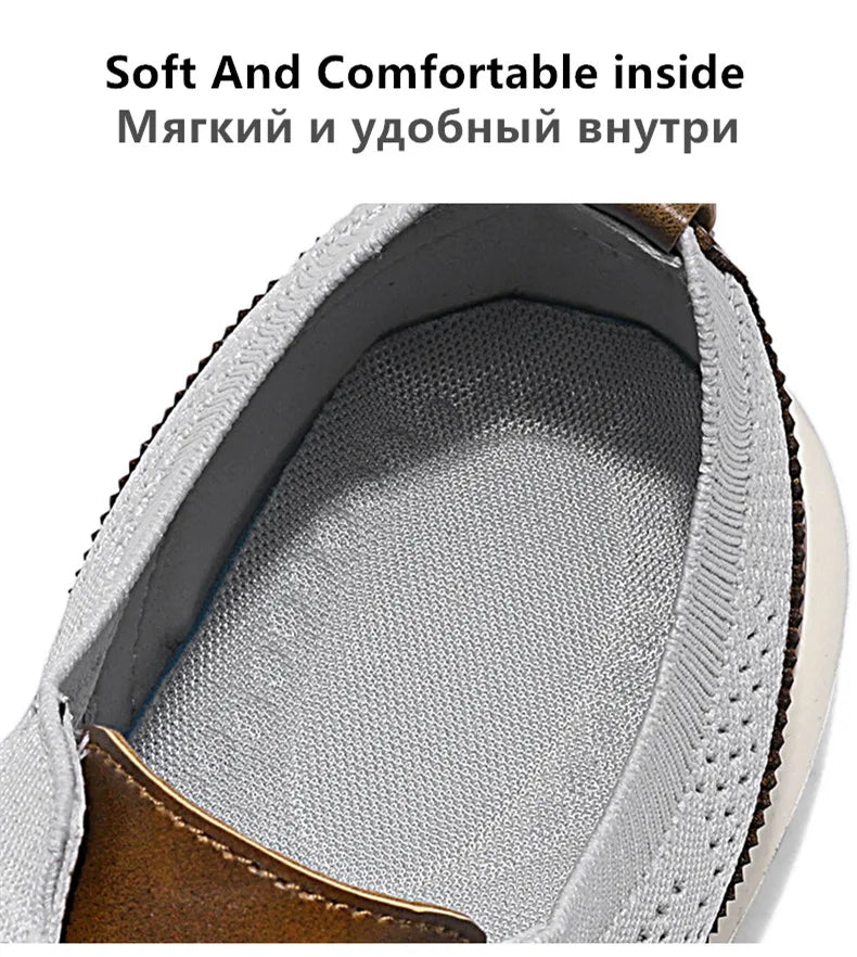 Men Sneakers New Men Mesh Casual Shoes Fashion Lightweight Breathable Soft Soled Shoes Summer Outdoor Sports Fitness Large Size