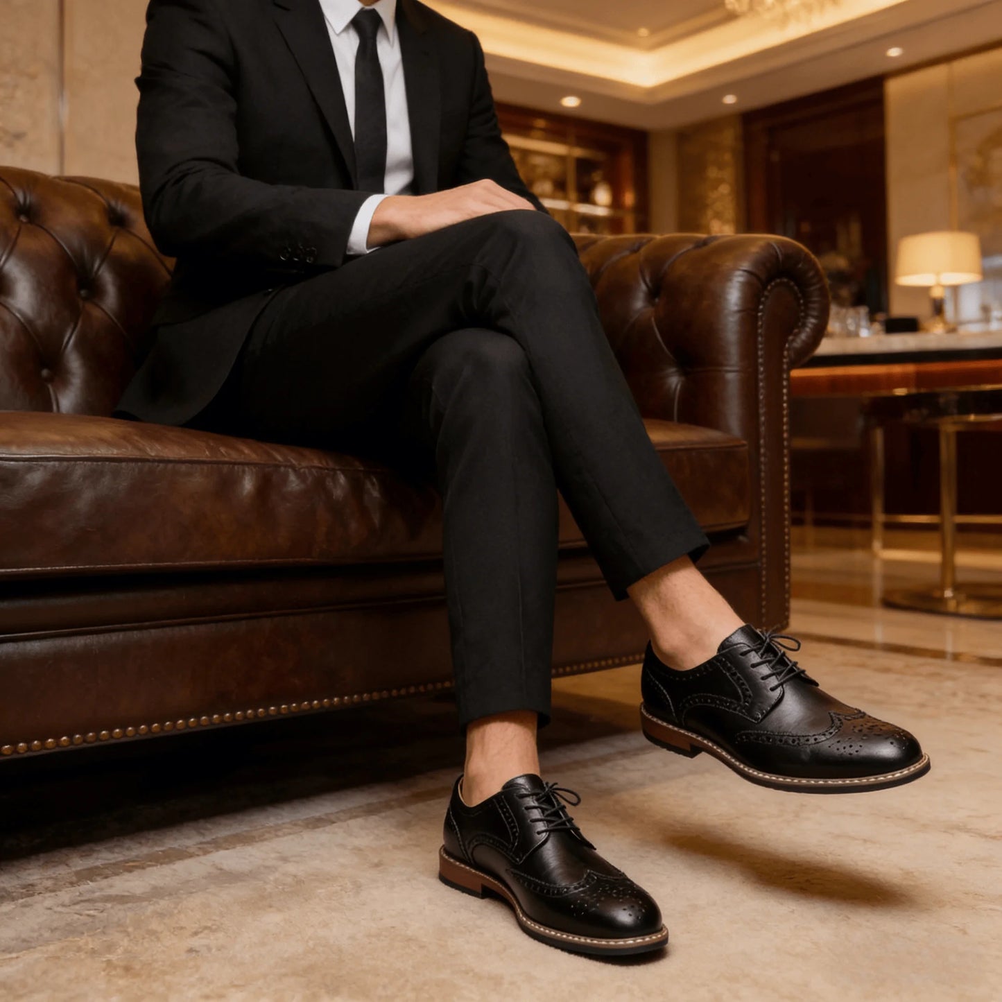 Mens Dress Shoes Stylish Gentleman'S Comfortable Business Wedding Shoes