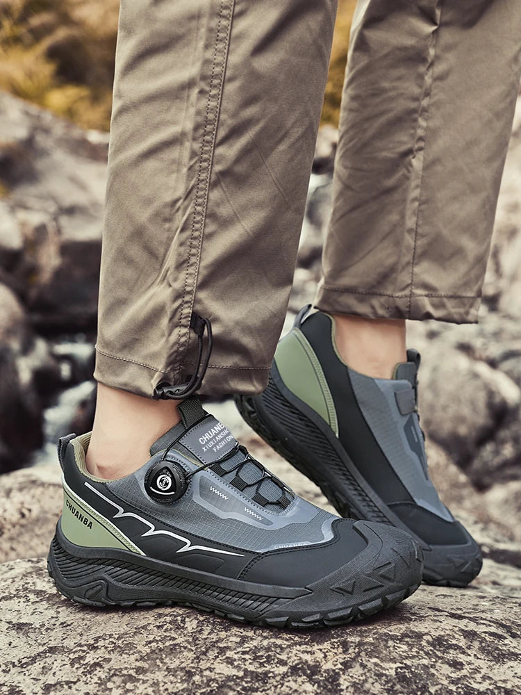 2026 new men's shoes work sports shoes fashionable casual shoes comfortable multi-functional low top shoes outdoor hiking shoes