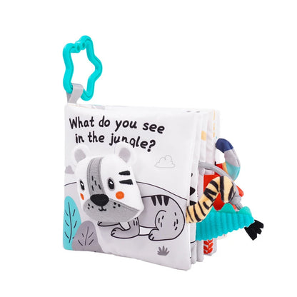Baby Cloth Book Toys Animals Soft Learning Educational Toys For Babies Development montessori Sensory Books Baby Toys 0 12 Month