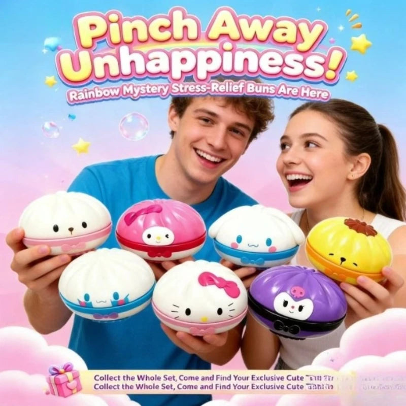 Stress-relieving-toys Squishy Fake Baozi Fun Pinch Uncompressed Fidget Toys Popular Children Favor Gift