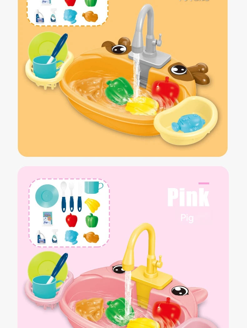 √Choice Play House Toys Pretend Play Children's Kitchen Wash Basin Sink Kids Kitchen Set Toy For Boys Girls Kids Gifts