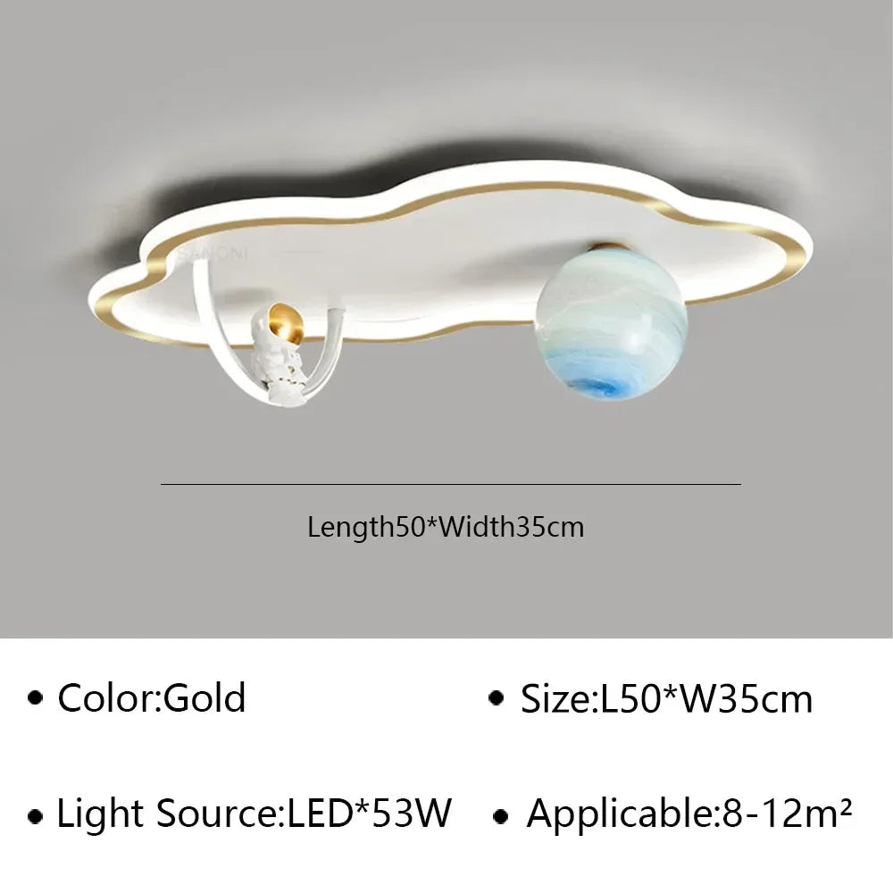 LED moon Astronaut Light Fantastic Eye Care living room bedroom girl lamp  Princess light