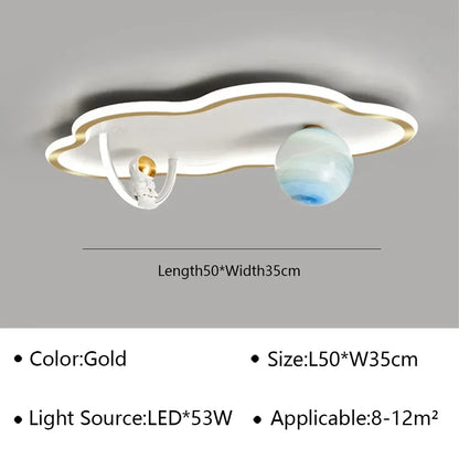 LED moon Astronaut Light Fantastic Eye Care living room bedroom girl lamp  Princess light