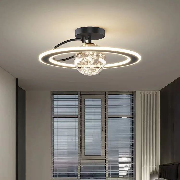 Modern LED Lovely crown star Ceiling Lamp Child Bedroom Living Restaurant Study Home Decoration Indoor Lighting Fixture Lustre