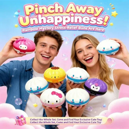 Stress-relieving-toys Squishy Fake Baozi Fun Pinch Uncompressed Fidget Toys Popular Children Favor Gift