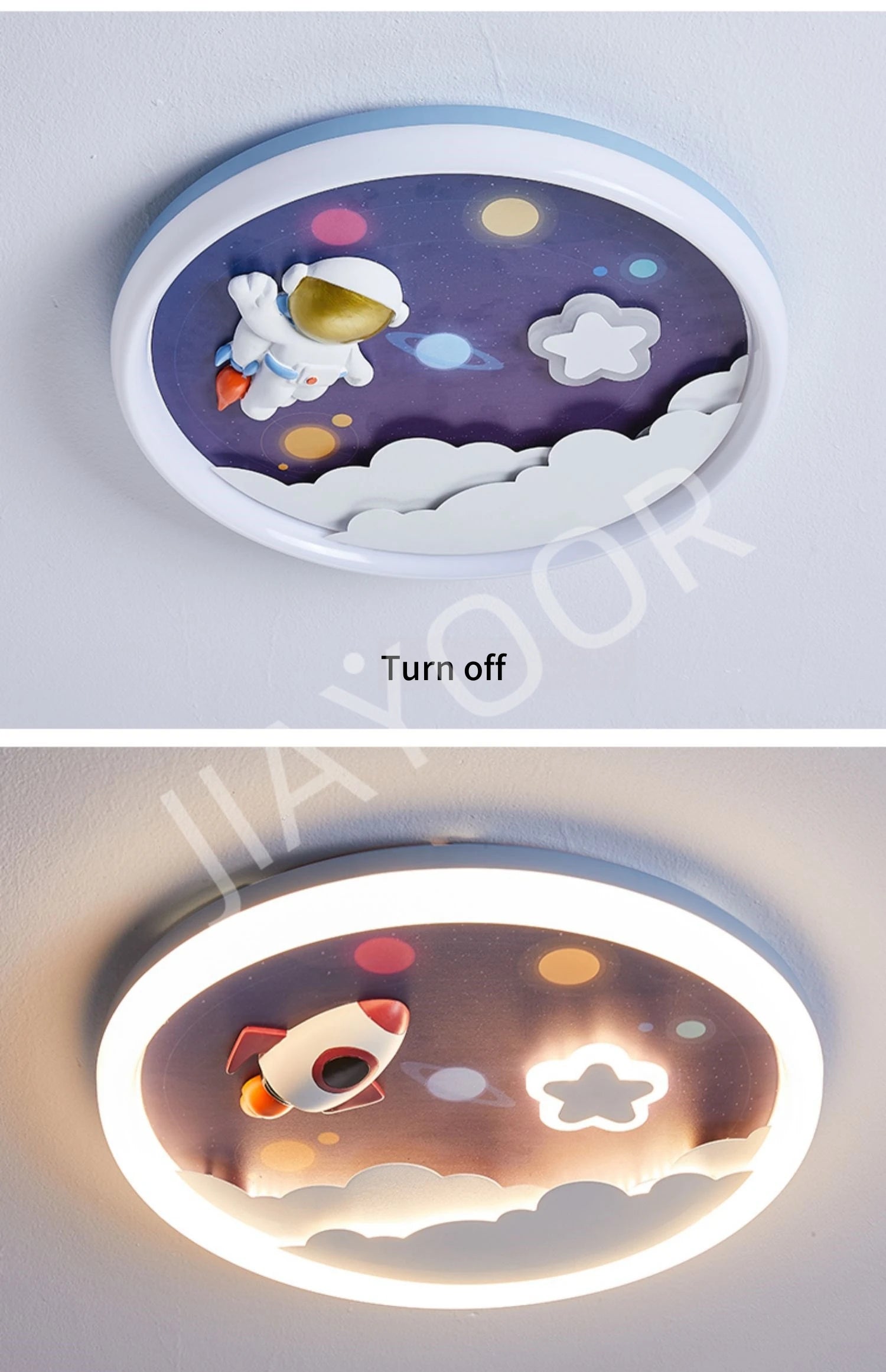 Modern Cute LED Ceiling Lamp For Kids Children's Room Bedroom Chandelier Light Interior Home Decoration Lustre Lighting Fixtures