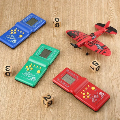Classic Handheld Game Machine Brick Game Kids Games Machine Toy With Game Music Playback