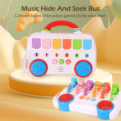 Montessori Pop up Animal Toys and Learning Boxes - Enhance Logic and Motor Skills, Suitable for Children's Birthday Gifts