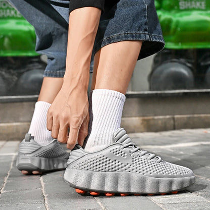 Brand Men Casual Shoes Thick Sole Soft Fashion Sneakers Summer Breathable Male Walking Shoes