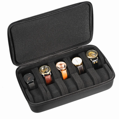 Watch Box Organizer For Men or Women Watch Travel Case Portable Storage Watch Display Holder for Wristwatches and Smart Watches