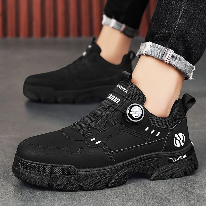 Summer Mens Casual Shoes Leather Men's Sneakers Comfortable Soft