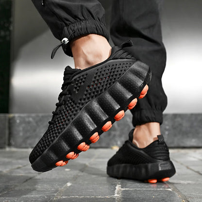 Brand Men Casual Shoes Thick Sole Soft Fashion Sneakers Summer Breathable Male Walking Shoes