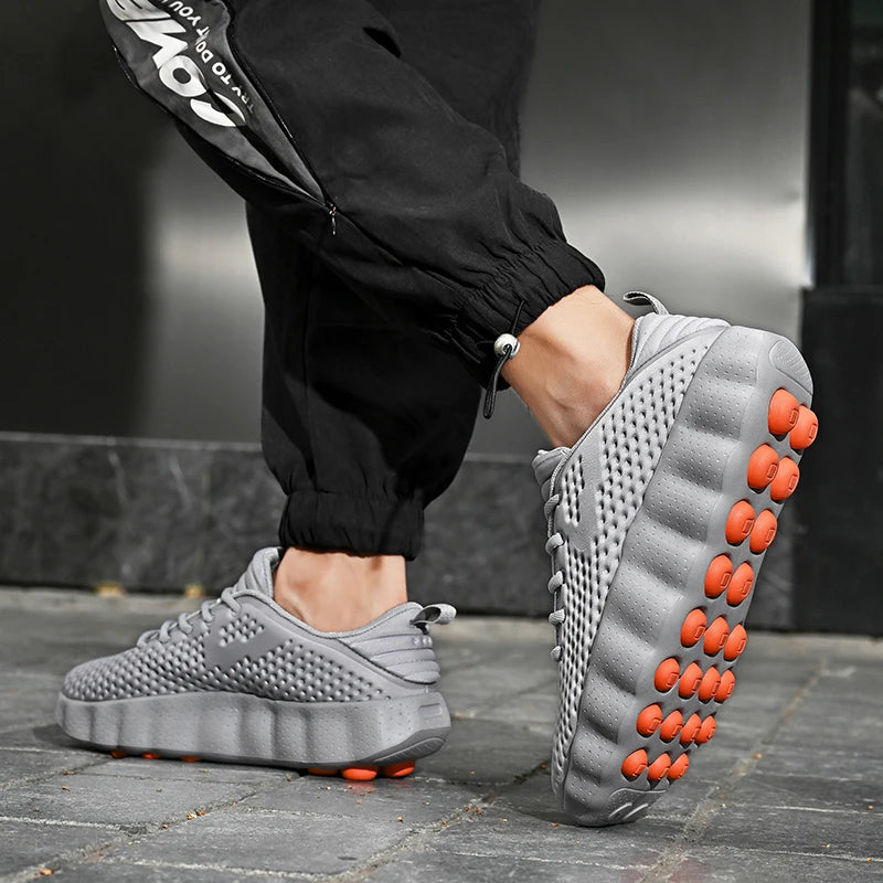 Brand Men Casual Shoes Thick Sole Soft Fashion Sneakers Summer Breathable Male Walking Shoes