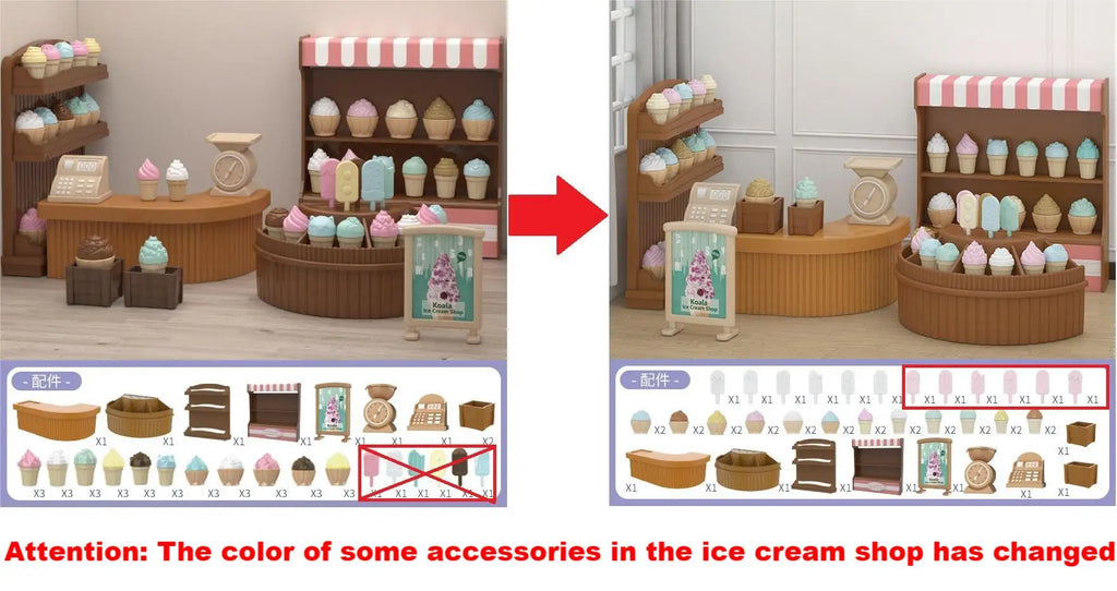Mini supermarket shopping games dollhouse furniture accessories Intellectual education toys for kid family interaction toys