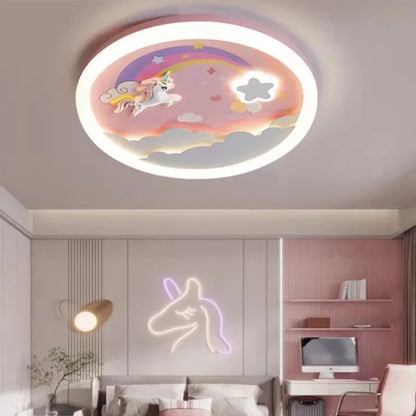 Modern LED Ceiling Lamp For Kids Children's Room Bedroom Chandelier Light Interior Home Decoration Lustre Lighting Fixtures