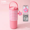 Cute Tumbler 750ML Water Bottle 316 Stainless Steel Vacuum Thermos Bottle Insulated Portable Thermos Cup Gift Outdoor Tableware