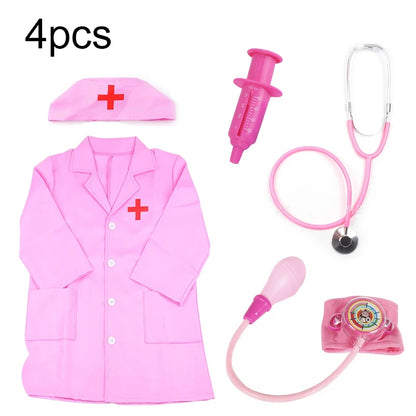 Children Simulation Doctor Toys Pretend Play Plastic Gift for Fun Role Playing Game Dress Up Costume Birthday Presents TMZ
