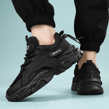 Mens Shoe Breathable Thick Soled Casual Sneakers Outdoor Running Four Seasons New Tennis Men Soft Soles Comfort Male Sneakers