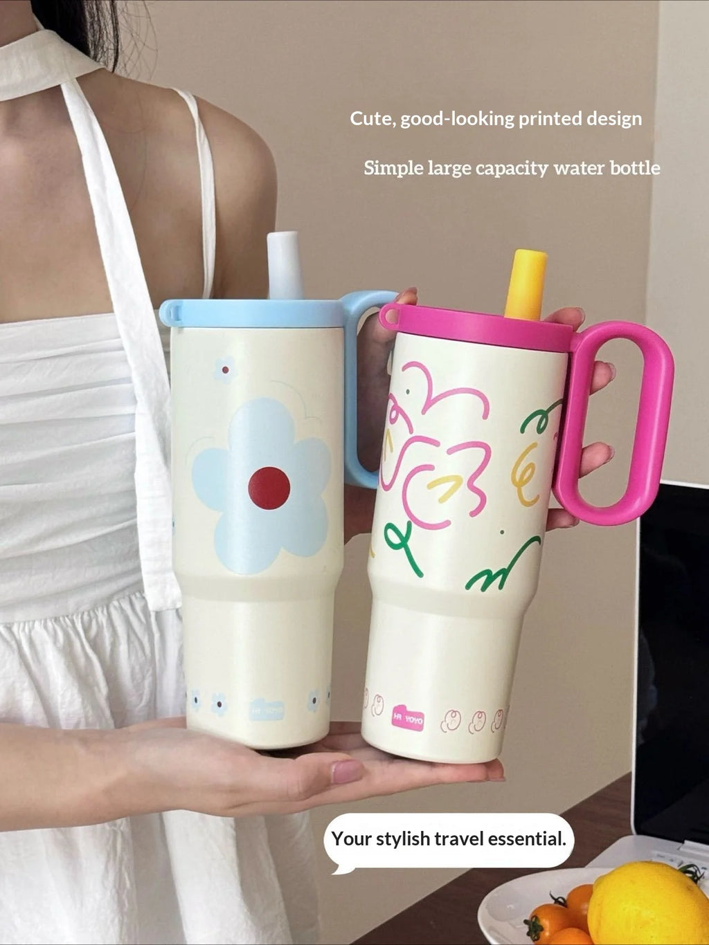 316 Stainless Steel Tumbler Large Capacity Thermal Bottle Double Vacuum Flasks Keep Cold Thermos Cup DIY Gift Mug Coffee Cup