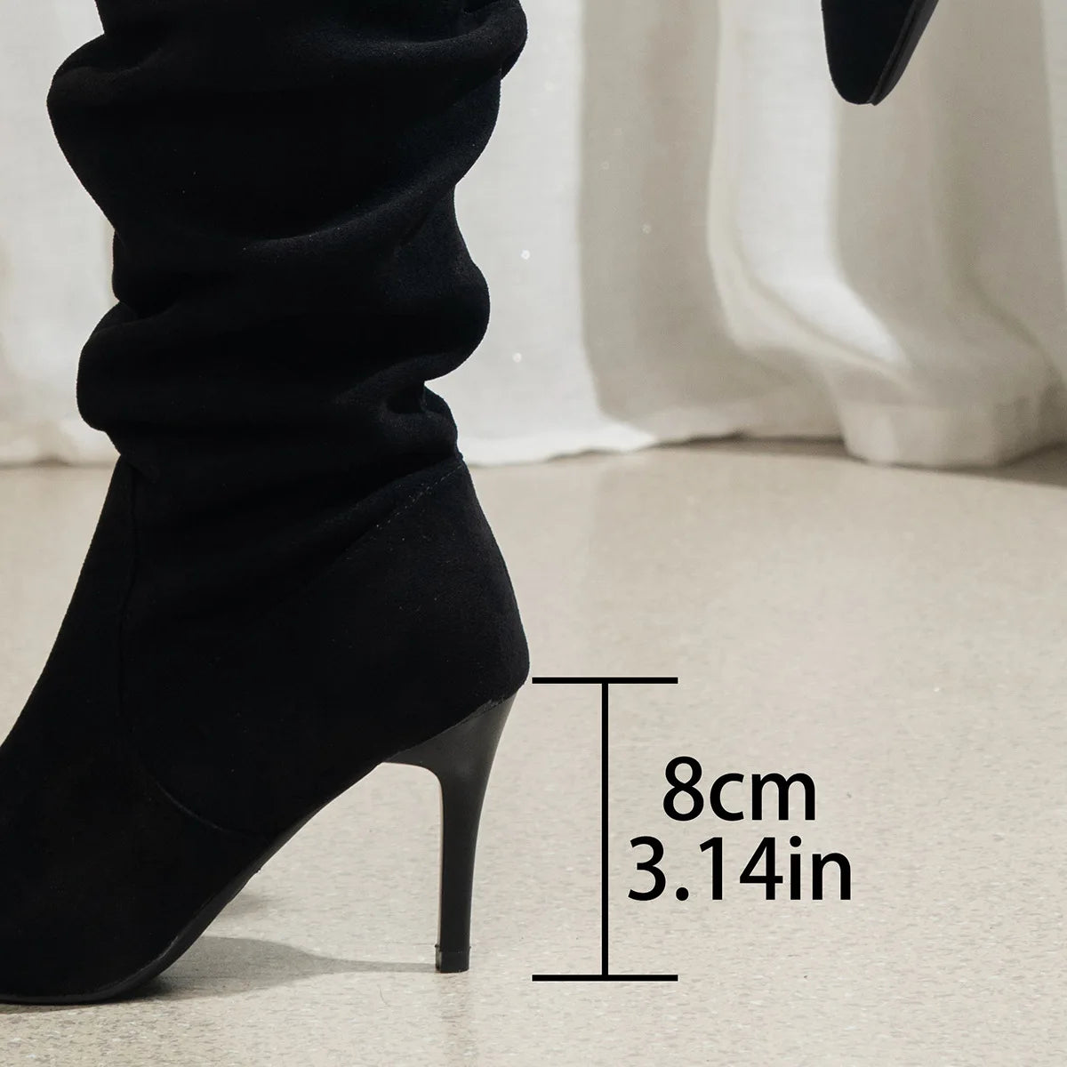 Shoes for Women Elegant Heeled Footwear Long New High Heels Autumn Winter