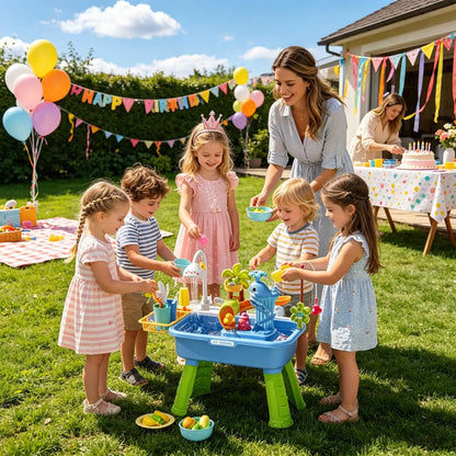 Outdoor Water Play Table for Boys Girls Sensory Activity Toys summer Outside Backyard Beach Park Daycare Preschool Patio