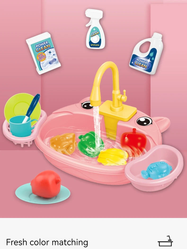 √Choice Play House Toys Pretend Play Children's Kitchen Wash Basin Sink Kids Kitchen Set Toy For Boys Girls Kids Gifts