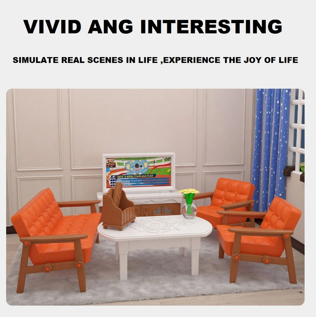 Mini supermarket shopping games dollhouse furniture accessories Intellectual education toys for kid family interaction toys