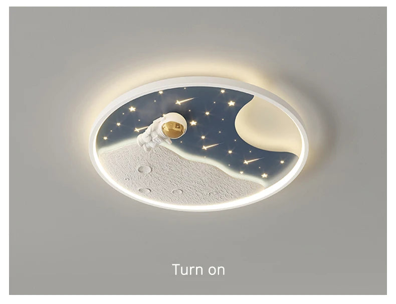LED moon Astronaut Light Fantastic Eye Care living room bedroom girl lamp  Princess light
