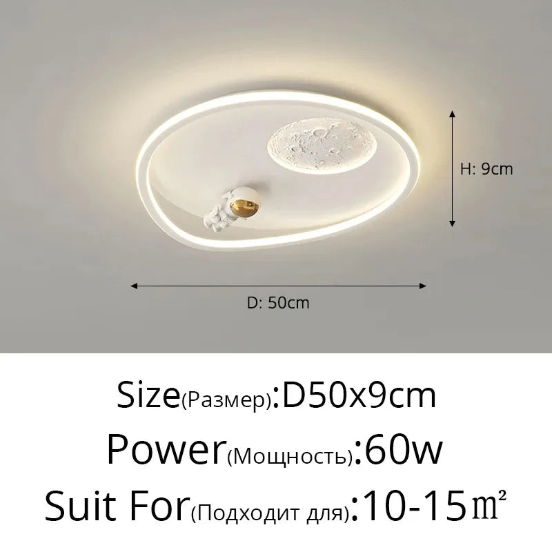 LED moon Astronaut Light Fantastic Eye Care living room bedroom girl lamp  Princess light
