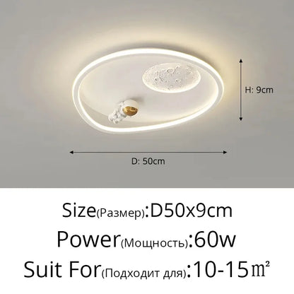 LED moon Astronaut Light Fantastic Eye Care living room bedroom girl lamp  Princess light