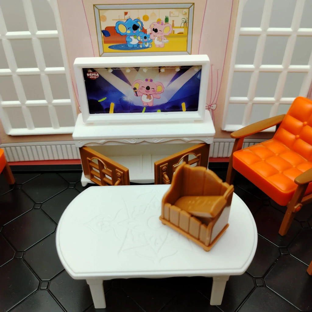 Mini supermarket shopping games dollhouse furniture accessories Intellectual education toys for kid family interaction toys