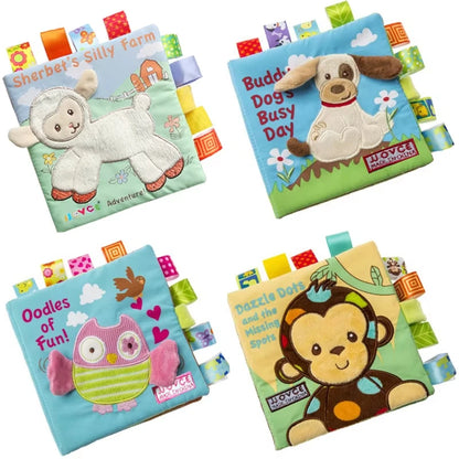 Baby Cloth Book Toys Animals Soft Learning Educational Toys For Babies Development montessori Sensory Books Baby Toys 0 12 Month