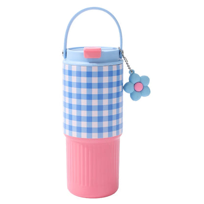 Cute Tumbler 750ML Water Bottle 316 Stainless Steel Vacuum Thermos Bottle Insulated Portable Thermos Cup Gift Outdoor Tableware