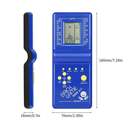 Classic Handheld Game Machine Brick Game Kids Games Machine Toy With Game Music Playback