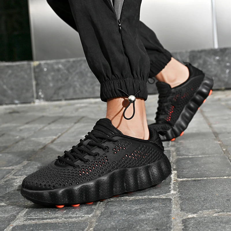 Brand Men Casual Shoes Thick Sole Soft Fashion Sneakers Summer Breathable Male Walking Shoes