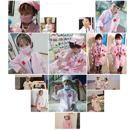 Children Simulation Doctor Toys Pretend Play Plastic Gift for Fun Role Playing Game Dress Up Costume Birthday Presents TMZ