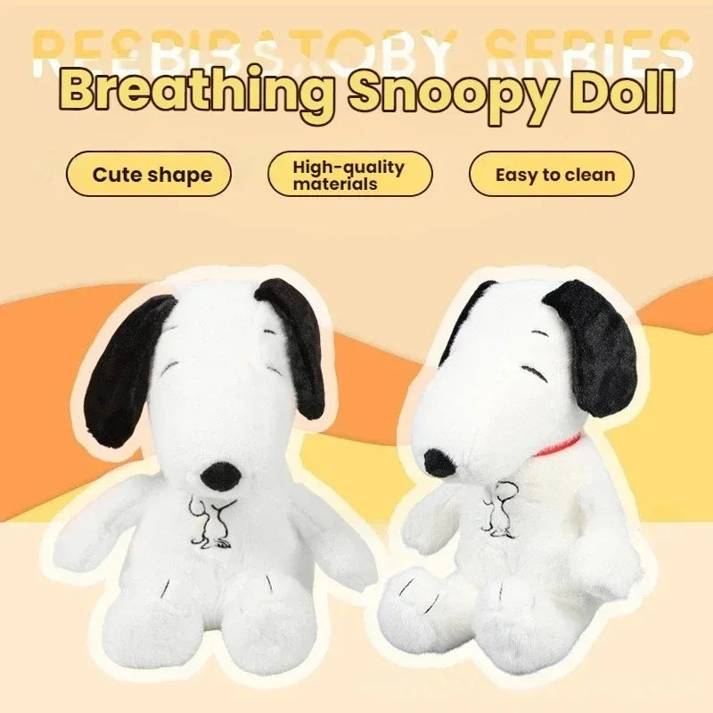 In stock 2026 new luminous breathing Snoopy plush toy baby sleep assistance exquisite soothing doll children's bedtime gift