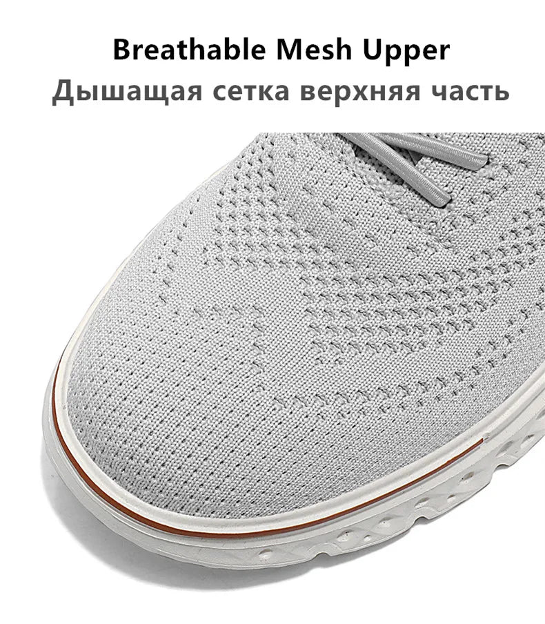 Men Sneakers New Men Mesh Casual Shoes Fashion Lightweight Breathable Soft Soled Shoes Summer Outdoor Sports Fitness Large Size