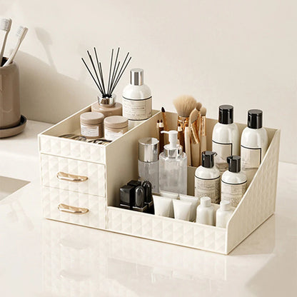 Makeup Organizer Cosmetic Organizer with Transparent Drawer - Multi-functional Lipstick & Cosmetic Organizer