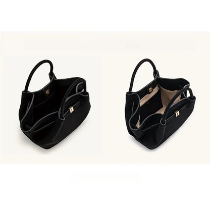 Women's Dumpling Bag Large Capacity Tote Bag Casual Shoulder Handbag 2026 New Fashion Solid Color Top-handle Bag for Work Travel