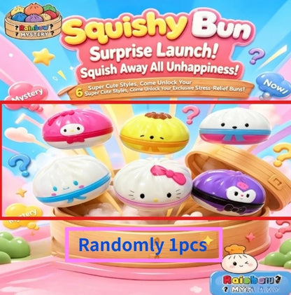 Stress-relieving-toys Squishy Fake Baozi Fun Pinch Uncompressed Fidget Toys Popular Children Favor Gift